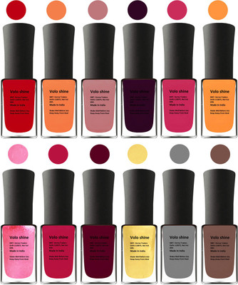 

Aroma Care Red Nail Polish Combo 1406201607 Multicolor(Pack of 12)