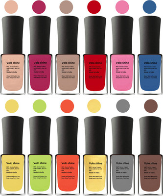 

Aroma Care Orange Nail Polish Combo 1806201619 Peach, Orange, Mauve, Pink, Peach, Pink, Yellow, Blue, Magenta, Yellow, Orange, Neon Green(Pack of 12)