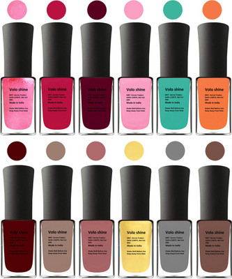 

Aroma Care Orange Nail Polish Combo 1806201614 Peach, Orange, Mauve, Pink, Peach, Pink, Yellow, Blue, Magenta, Yellow, Orange, Neon Green(Pack of 12)