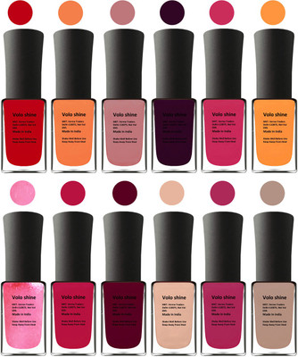 

Aroma Care Orange Nail Polish Combo 1406201601 Multicolor(Pack of 12)