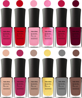 

Aroma Care Orange Nail Polish Combo 1306201621 Pink, Purple, Red, Peach, Orange, Mauve, Pink, Peach, Pink, Silver, Golden, Orange(Pack of 12)