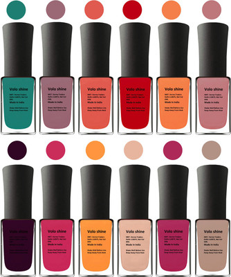 

Aroma Care Brown Nail Polish Combo 1106201611 Green, Brown, Orange, Red, Orange, Pink, Red, Purple, Pink, Pink, Peach, Pink(Pack of 12)