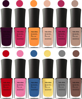 

Aroma Care Purple Nail Polish Combo 17061611 Red, Pink, Blue, Magenta, Silver, Golden(Pack of 12)