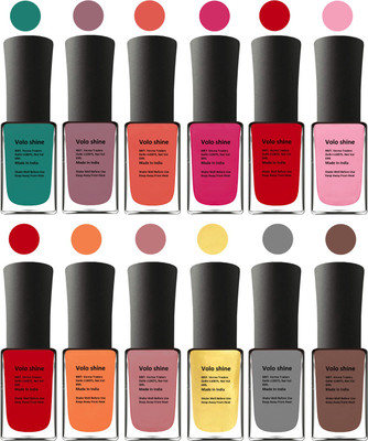 

Aroma Care Purple Nail Art Combo 1106201609 Green, Brown, Orange, Pink, Purple, Red, Red, Orange, Pink, Silver, Golden, Orange(Pack of 12)