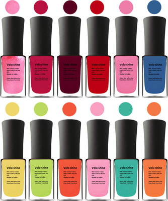 

Aroma Care Red Nail Polish Combo 1806201606 Peach, Orange, Mauve, Pink, Peach, Pink, Yellow, Blue, Magenta, Yellow, Orange, Neon Green(Pack of 12)