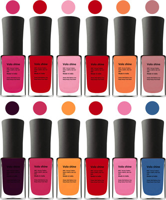 

Aroma Care Pink Nail Polish Combo 1306201603 Pink, Purple, Red, Red, Orange, Pink, Red, Purple, Pink, Yellow, Blue, Magenta(Pack of 12)