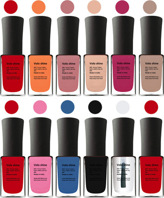 

Aroma Care Black Nail Polish Combo 1406201617 Multicolor(Pack of 12)