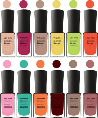 

Aroma Care Orange Nail Polish Combo 1806201620 Peach, Orange, Mauve, Pink, Peach, Pink, Yellow, Blue, Magenta, Yellow, Orange, Neon Green(Pack of 12)