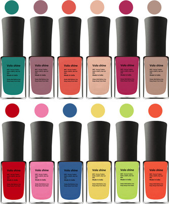 

Aroma Care Green Nail Polish Combo 1106201631 Green, Brown, Orange, Pink, Peach, Pink, Yellow, Blue, Magenta, Yellow, Orange, Neon Green(Pack of 12)