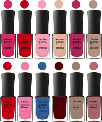 

Aroma Care Green Nail Polish Combo 1306201624 Pink, Purple, Red, Pink, Peach, Pink, Yellow, Blue, Magenta, Red, Nude, Peach(Pack of 12)
