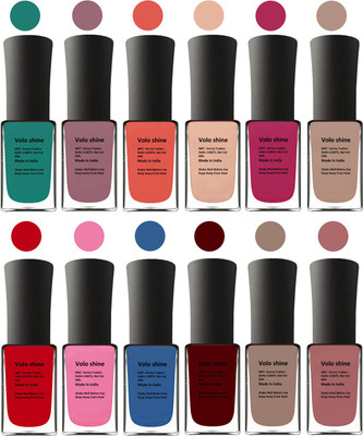 

Aroma Care Purple Nail Art Combo 1106201633 Green, Brown, Orange, Pink, Peach, Pink, Yellow, Blue, Magenta, Red, Nude, Peach(Pack of 12)