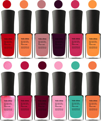 

Aroma Care Green Nail Polish Combo 1406201604 Multicolor(Pack of 12)