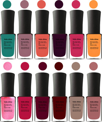 

Aroma Care Orange Nail Paint Combo 1106201622 Green, Brown, Orange, Red, Purple, Pink, Peach, Orange, Mauve, Red, Nude, Peach(Pack of 12)