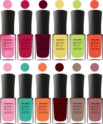 

Aroma Care Orange Nail Polish Combo 1806201610 Peach, Orange, Mauve, Pink, Peach, Pink, Yellow, Blue, Magenta, Yellow, Orange, Neon Green(Pack of 12)