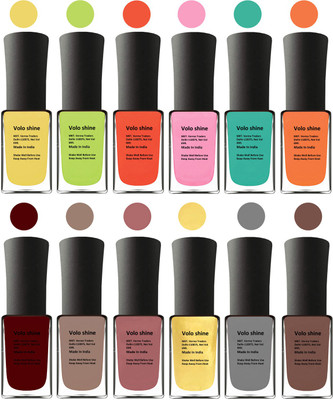 

Aroma Care Orange Nail Polish Combo 1806201633 Yellow, Orange, Neon Green, Light Pink, Green, Orange, Red, Nude, Peach, Silver, Golden, Orange(Pack of 12)