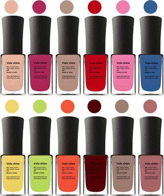 

Aroma Care Orange Nail Polish Combo 1806201617 Peach, Orange, Mauve, Pink, Peach, Pink, Yellow, Blue, Magenta, Yellow, Orange, Neon Green(Pack of 12)