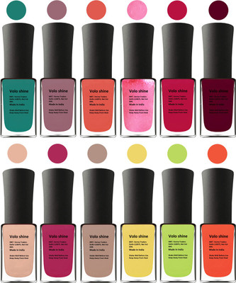 

Aroma Care Red Nail Paint Combo 1106201626 Green, Brown, Orange, Peach, Orange, Mauve, Pink, Peach, Pink, Yellow, Orange, Neon Green(Pack of 12)