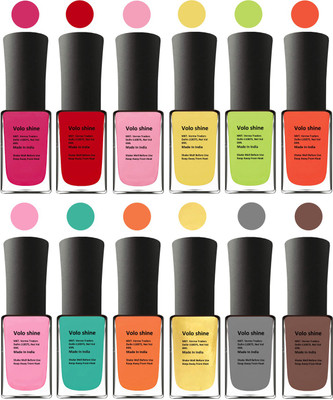 

Aroma Care Orange Nail Polish Combo 1306201633 Pink, Purple, Red, Yellow, Orange, Neon Green, Light Pink, Green, Orange, Silver, Golden, Orange(Pack of 12)
