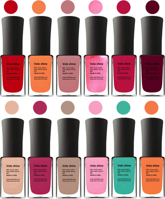 

Aroma Care Green Nail Polish Combo 1406201610 Multicolor(Pack of 12)