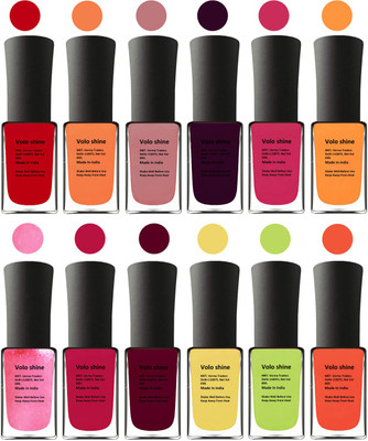 

Aroma Care Yellow Nail Polish Combo 1406201603 Multicolor(Pack of 12)