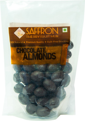 Saffron Premium Chocolate Flavoured Almonds(100 g, Pouch)