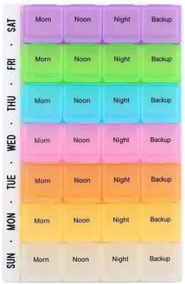 

Auf 7 Days Never Forget P Pill Box(Multicolor)