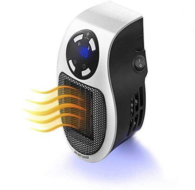 

Klick N Shop Portable Heater Smart Space Heater Portable 500W Handy Mini Heater for Office Home White EU Plug Fan Room Heater