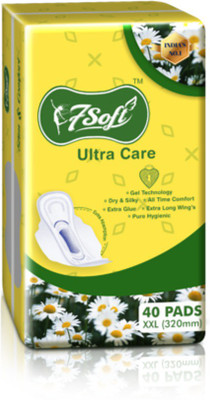 

7 soft ULTRA CARE SANITARY PAD XXL Sanitary Pad(Pack of 40)