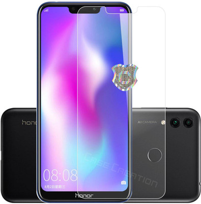 CASE CREATION Edge To Edge Tempered Glass for Honor 8C (6.26-inch) 2018(Pack of 1)