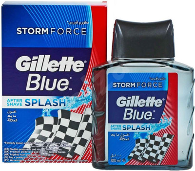 Gillette Blue After Shave Splash- Storm Force(100 ml)