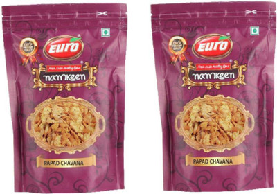 

EURO Namkeen - Papad Chavana Pack of 2 Per(300gm)(300 g, Pack of 2)