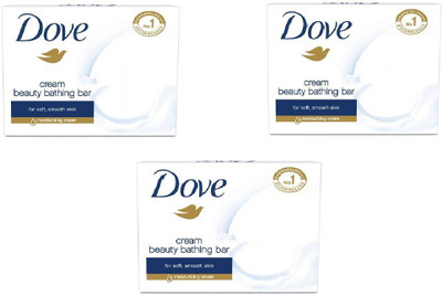 

Dove cream beauty bathing bar soap 50g pack of 3(150 g, Pack of 3)