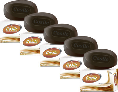 

Cosilc COAL TAR BLACK SOAP(375 g, Pack of 5)