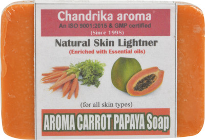 

Chandrika aroma Aroma Carrot Papaya soap(2 g, Pack of 140)