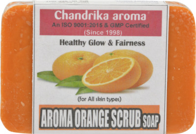 

Chandrika aroma Aroma Orange Scrub soap(2 g, Pack of 140)