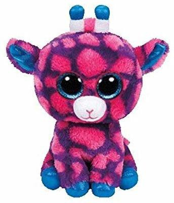

ONRR COLLECTIONS beanie boos Gilbert the giraffe "twigs giraffe" plush soft toys - 6 inch(pink-purple)