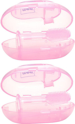 

MeeMee Unique Finger Brush, Pink (Pack of 2) Soft Toothbrush(Pack of 2)