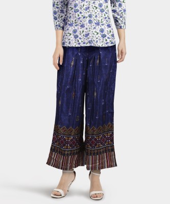 Aurelia Relaxed Women Blue Trousers