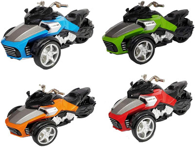 

Smartcraft Pull Back Bike Three Wheeled Bike - Pack of 4(Multicolor)