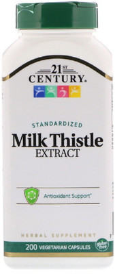 

21st Century Milk Thistle Extract, 200 Vegetarian Capsules(200 No)