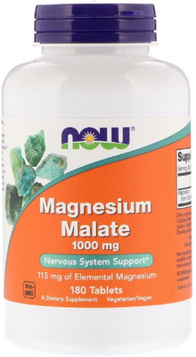 

Now Foods Magnesium Malate, 1,000 mg, 180 Tablets(180 No)