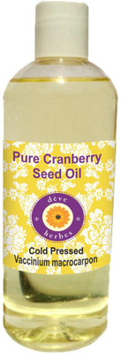 

Deve Herbes Pure Cranberry Seed Oil (Vaccinium macrocarpon) 100% Natural Therapeutic Grade Cold Pressed(200 ml)