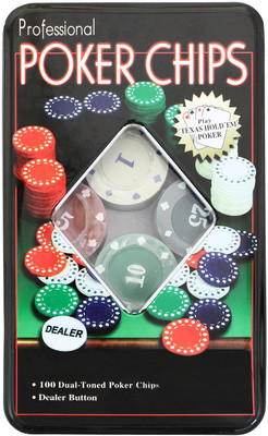 

Webby Poker Chip Denomination with Aluminum Carrying Case 100 Pcs(Multicolor)