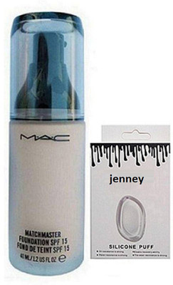 jenney Silicon Puff & MAtchmaster Foundation(Set of 2)