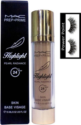 

POWER POINT eyelashes,Mac Prep+prime Highlight Skin (Set of 2)(Set of 2)