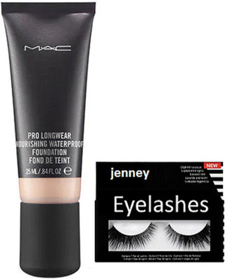 

jenney Eyelashes & Pro Longwear Nourishing Waterproof Foundation(Set of 2)