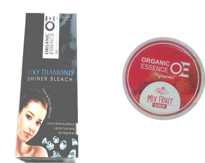 

Organic Essence Oxy Diamond Shiner Bleach For Face & Body-190gm & Scrub:Mix Fruit-500g.(Set of 1)