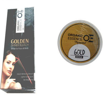 

Organic Essence Golden Shiner Bleach For Face & Body-190gm & Scrub:Gold-500g.(Set of 1)