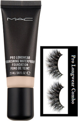 

pro longwear combo Eyelashes, Mac Pro Longwear Nourishing Waterproof Foundation(Set of 2)
