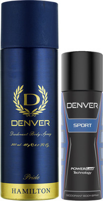 

Denver Pride & Sports Nano Deodorant Spray - For Men(250 ml, Pack of 2)